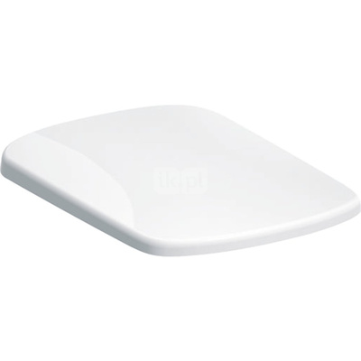 Geberit Selnova Compact Deska sedesowa, mocowanie od góry, kształt geometryczny, wolne opadanie, zachodząca pokrywa deski sedesowej, antybakteryjna