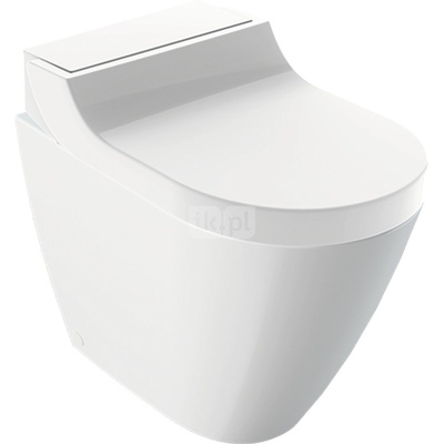 Urządzenie WC z funkcją higieny intymnej Geberit AquaClean Tuma Comfort, stojąca miska WC, przylegające do ściany: Miska ustępowa: biały / KeraTect, Panel dekoracyjny: biały