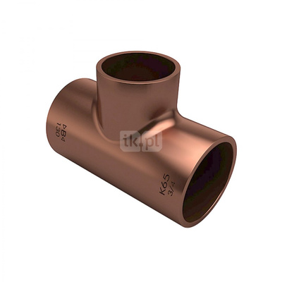 Trójnik IBP K5130 redukcja miedź 5/8'' x 1/2'' x 1/2'' (lut wewnętrzny)