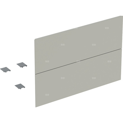 Zestaw frontów szuflad (2 szt.) do dolnej szafki pod umywalkę z dwoma szufladami GEBERIT ONE, kol. szary matowy szer.750 mm