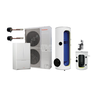 Pakiet - Pompa ciepła powietrze-woda split IMMERGAS MAGIS PRO 12 V2 T M300 B100 11.3 kW 400 V + Zasobnik c.w.u. OKC 300 NTR/HP + Zasobnik buforowy NAD 100 V1