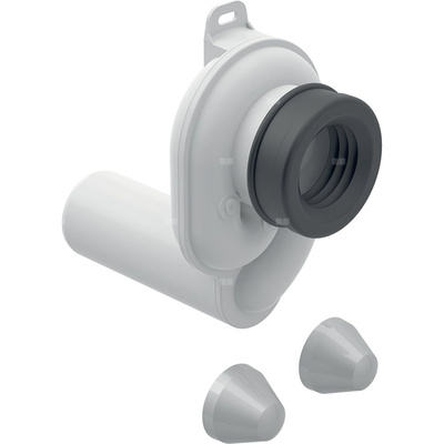 Syfon pisuarowy Geberit z akcesoriami montażowymi, d50, odpływ poziomy: d=50mm, Biały-alpin