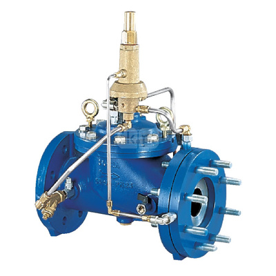 Typ C906 - zawór nadprędkości (zamyka się po przekroczeniu nastawionej wartości przepływu), Pnom=1,0 MPa,tmax=90'C CONTROL VALVE C906 DN200