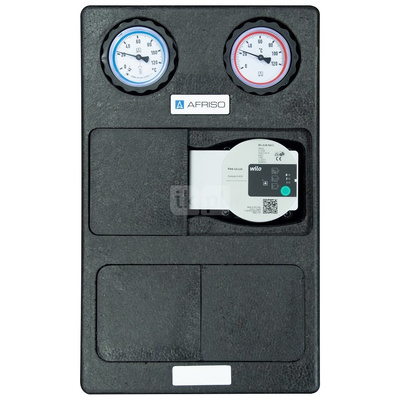 Grupa pompowa AFRISO PrimoTherm K 180-1 DN 25 WP GZ x GW 1 1/2'' x 1'', z izolacją, z pompą obiegową Wilo Para SC 25/6
