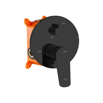 Zestaw natryskowy z 2-funkcyjną baterią Alonia czarny połysk