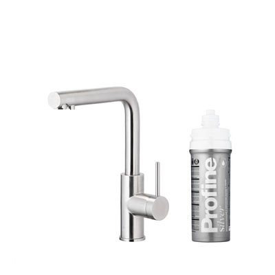 DUERO PURE BASIC BATERIA KUCHENNA Z FUNKCJĄ FILTRACJI WODY, STAL NIERDZEWNA + ZESTAW FILTRUJĄCY PROFINE SILVER S