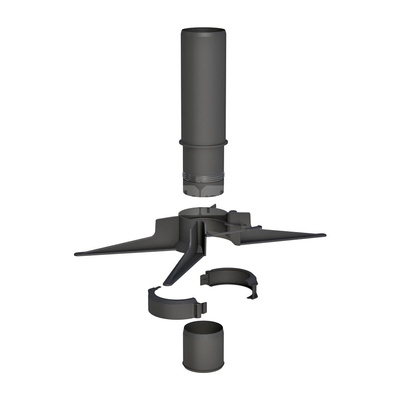 Rura końcowa fi100mm z zawiesiem