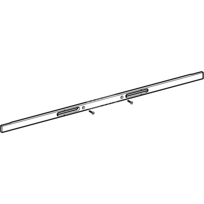 Profil maskujący do modułu sanitarnego Geberit Monolith do umywalki: Aluminium szczotkowane