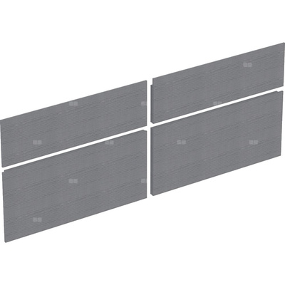 Zestaw frontów szuflad do dolnej szafki pod umywalkę GEBERIT Xeno², kol. szary szer.1400 mm