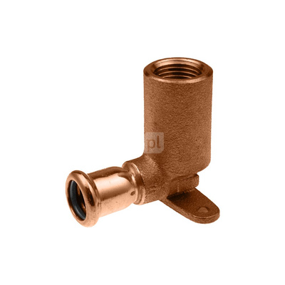 Kolano ścienne z uszami GW Copper - 15 Rp1/2" L = 56 mm