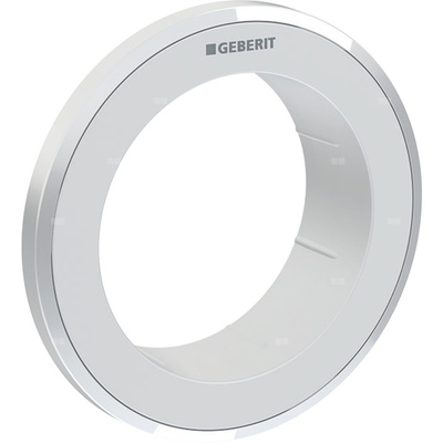 Rozetka Geberit do zdalnego uruchamiania spłukiwania typ 10, okrągły, przycisk meblowy: Chrom matowy / Z powłoką easy-to-clean