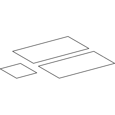 Zestaw mat antypoślizgowych Geberit myDay (3 szt.): Szerokość umywalki=60cm