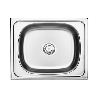 Zlew. techno satyna 1k b/o 500x400x150, 3,5" + osprzęt