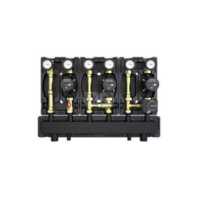 Zestaw DZGP-ECF-13-SR/ z grupą bezp. z zaw. termost. 20-45' C, z zaw. miesz. i siłownikiem z pompami DEFRO ECOFLOW ENERGY