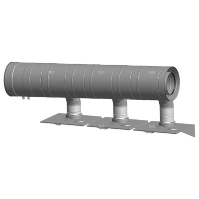 Kolektor koncentryczny DN 200/300 dla kaskady 3 kotłów Victrix Pro V2 68-80