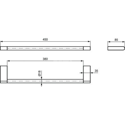 CONNECT PORĘCZ NA RĘCZNIK 450 MM