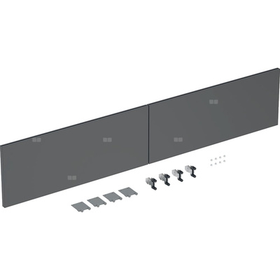 Zestaw frontów szuflad (2 szt.) do szafki pod umywalkę podwójną GEBERIT iCon, kol. lava matowy szer.1200 mm