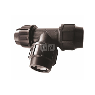 Trójnik UNIPAK FTS PP 25 mm (połączenie zaciskowe x połączenie zaciskowe x połączenie zaciskowe)