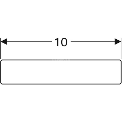Uchwyt magnetyczny Geberit: 10x2x0.5cm,