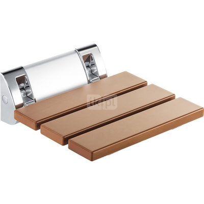 Vital siedzisko ścienne w kolorze drewna wpc składane