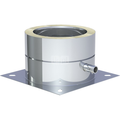 Płyta fundamentowa fi80mm z odpływem skroplin w bok montaż na cokole