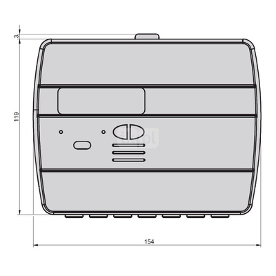 Ciepłomierz ultradźwiękowy rozdzielny z wewnętrznym Modułem M-BUS, typu HYDROSONIS UP DN 25 Qp=6,0 m3/h, Tmax: 130st.C, L=260 mm