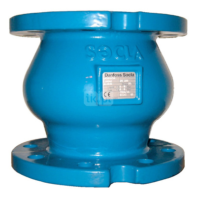 Zawór zwrotny kołnierzowy, zamknięcie grzybkowe wspomagane sprężyną, typ 462, Pnom 1,6 MPa, DN 150