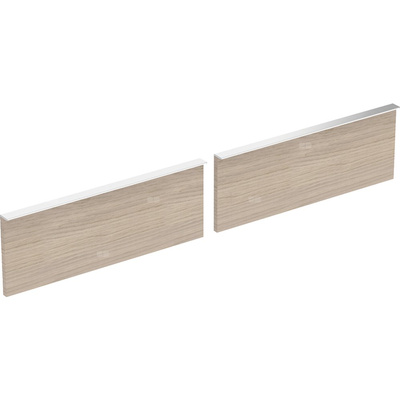 Zestaw frontów szuflad do szafki pod umywalkę podwójną GEBERIT iCon, kol. dąb szer.1200 mm