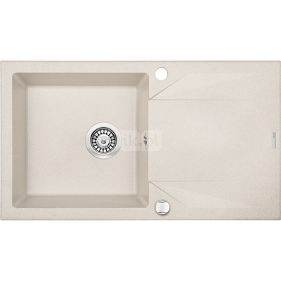 Zlew. evora beż granit 1k z/o 780x440x193, 3,5" + osprzęt space-saver