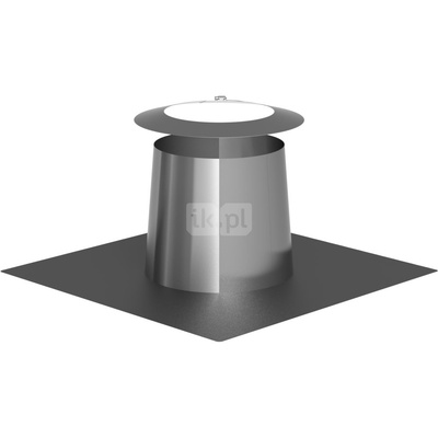 Przejście przez dach płaski stal nierdzewna z kołnierzem fi200mm