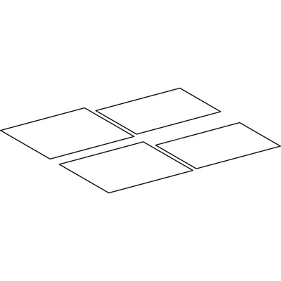 Zestaw mat antypoślizgowych Geberit do dolnej szafki pod umywalkę Xeno² (4 szt.): Szerokość umywalki=120cm