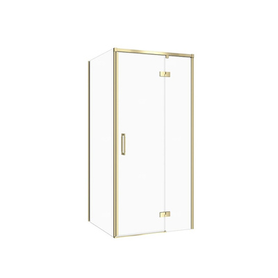 SET C268 KABINA LARGA ZAWIAS PRAWA ZŁOTA MAT 80X90X195 SZK TRANS WIR