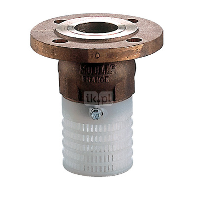 Kosz ssawny kołnierzowy, zamknięcie grzybkowe wspomagane sprężyną, typ 302Z, DN 80, PN16