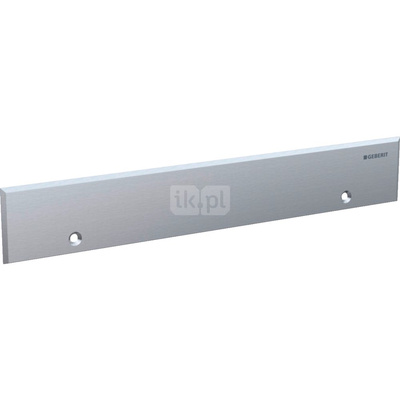 Zestaw wykończeniowy Geberit do odpływu ściennego, pokrywa ze stali nierdzewnej, z zabezpieczeniem: Stal nierdzewna szczotkowana