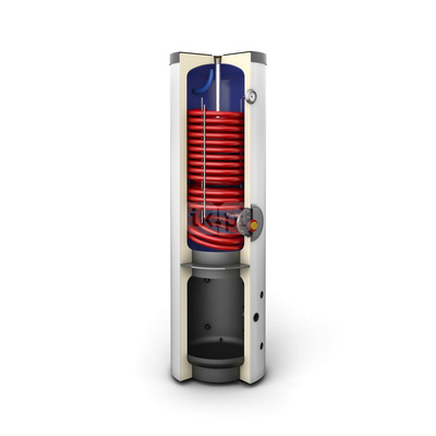 Zbiornik kombinowany do pomp ciepła SG(K) Complete 250/135 l., stojący, poliuretan, skay biały