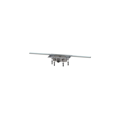 Linearis Infinity 90 Syfon z zamknięciem wodnym 50 mm, Szczotkowana powierzchnia ze stali nierdzewnej, 1100 mm