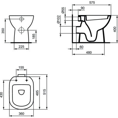 Miska WC stojąca IDEAL STANDARD
