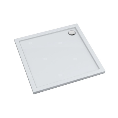Brodzik akrylowy Caspar New 75x75x4,5 cm, kwadratowy