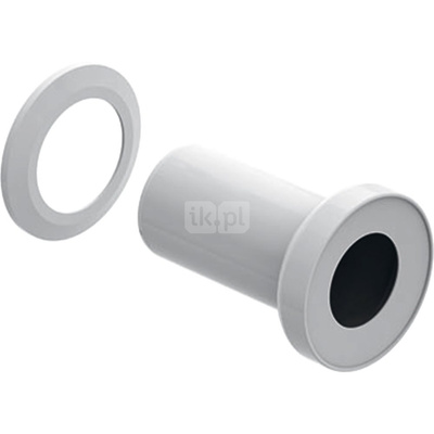 Króciec przyłączeniowy Geberit Bambini do miski WC dla dzieci, montaż przylegający do ściany: L=20cm, d=90mm