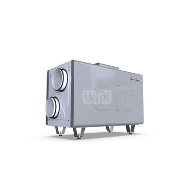 Centrala wentylacyjna DRX 400 H E o wydajności 450m3/h z kompletem mocowań ściennych, wyświetlacz dotykowy 4,3" z wymiennikiem entalpicznym