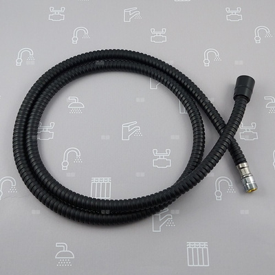 WĄŻ  NATRYSKU G1/2- M15x1, L1500 MM DO BAT. MOKAIT WANNOWEJ 4-OTWOROWEJ, BLACK