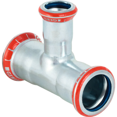 Trójnik GEBERIT Mapress C-Stahl FKM redukcja 90' stal (ocynk) 76.1 mm x 28 mm x 76.1 mm MZ