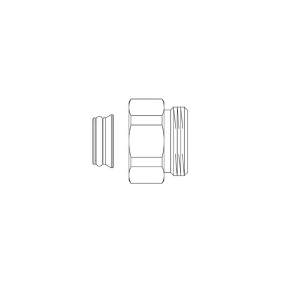 Nypel dystansowy, do złączek Multiflex F, (kpl.=2 szt.)