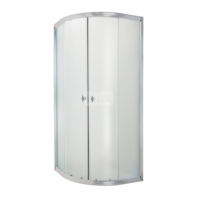 Półokrągła kabina prysznicowa Marbella szkło mrożone