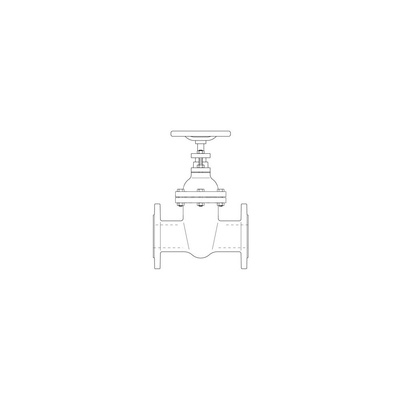 Hygate AFC, zasuwa kołnierzowa DN125, PN16, z żeliwa szarego, kołnierz wg DIN EN 1092-2