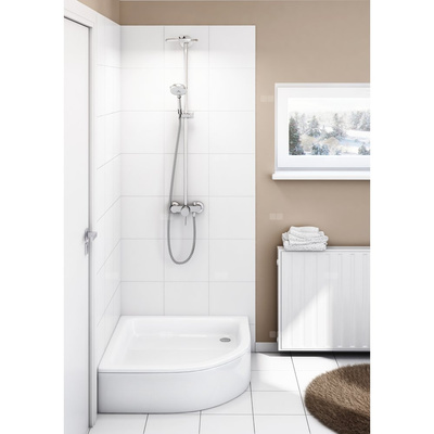 Brodzik akrylowy półokrągły "Grawello" 90x90x25 R55, głęb. 13 cm