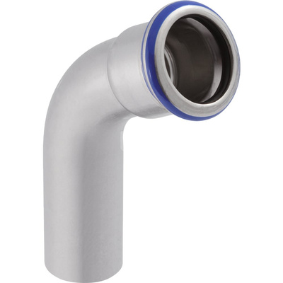 Kolano 60' GEBERIT Mapress Edelstahl jednokielichowe, stal nierdzewna, 54 mm, DN 50 x 54 mm x DN 50 (końcówka wciskowa x mufa zaprasowywana) z uszczelką