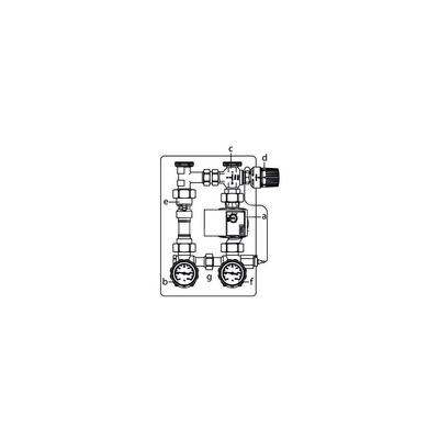 Regumat RTA 130 VL, DN 25, z pompą Wilo PARA 25-130/6-43/SC-3
