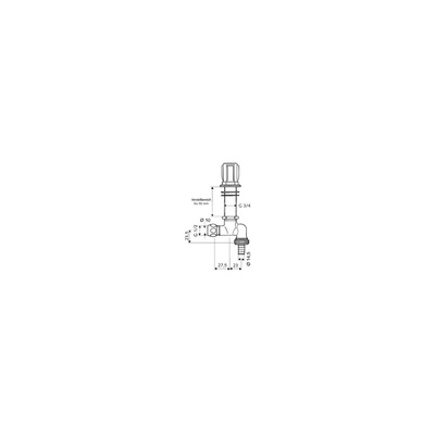 Zawór zlewozmywakowy nablatowy COMFORT 1/2" chrom z AZZ