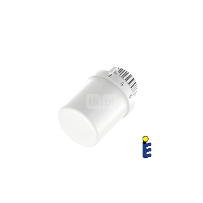 Zestaw do grzejników dolnozasilanych: głowica termostatyczna Thera-6 T3019 + zawór podwójny Verafix VK z funkcją odwodnienia, prosty, 1/2", V2471DY15A